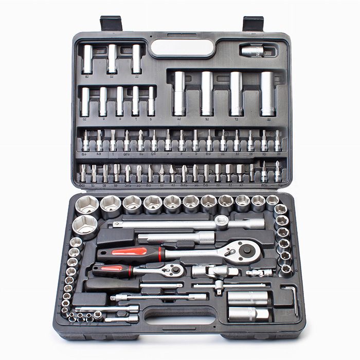 Hammer coffret de douilles 1/4" + 1/2" 94 pièces